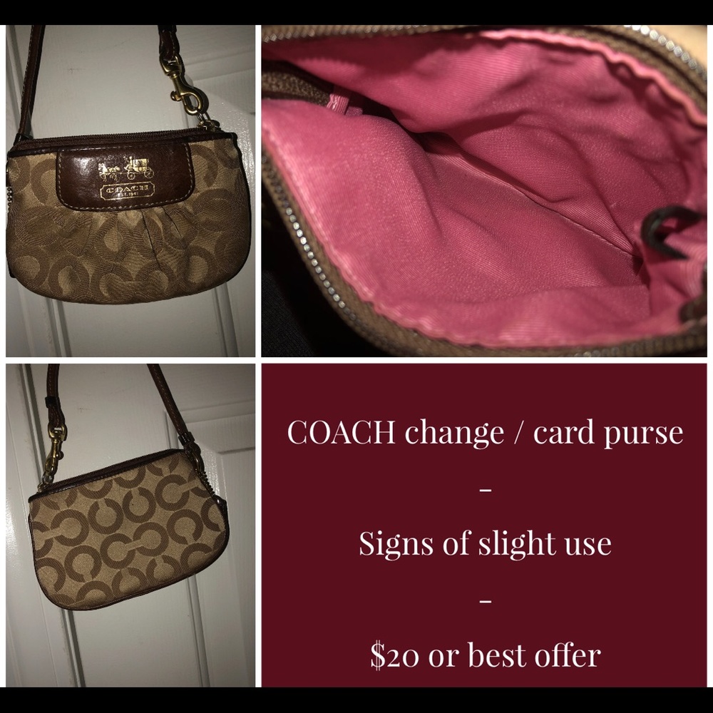 Coach change purse